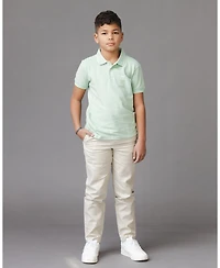 Hope & Henry Toddler Boys Organic Short Sleeve Knit Pique Polo Shirt