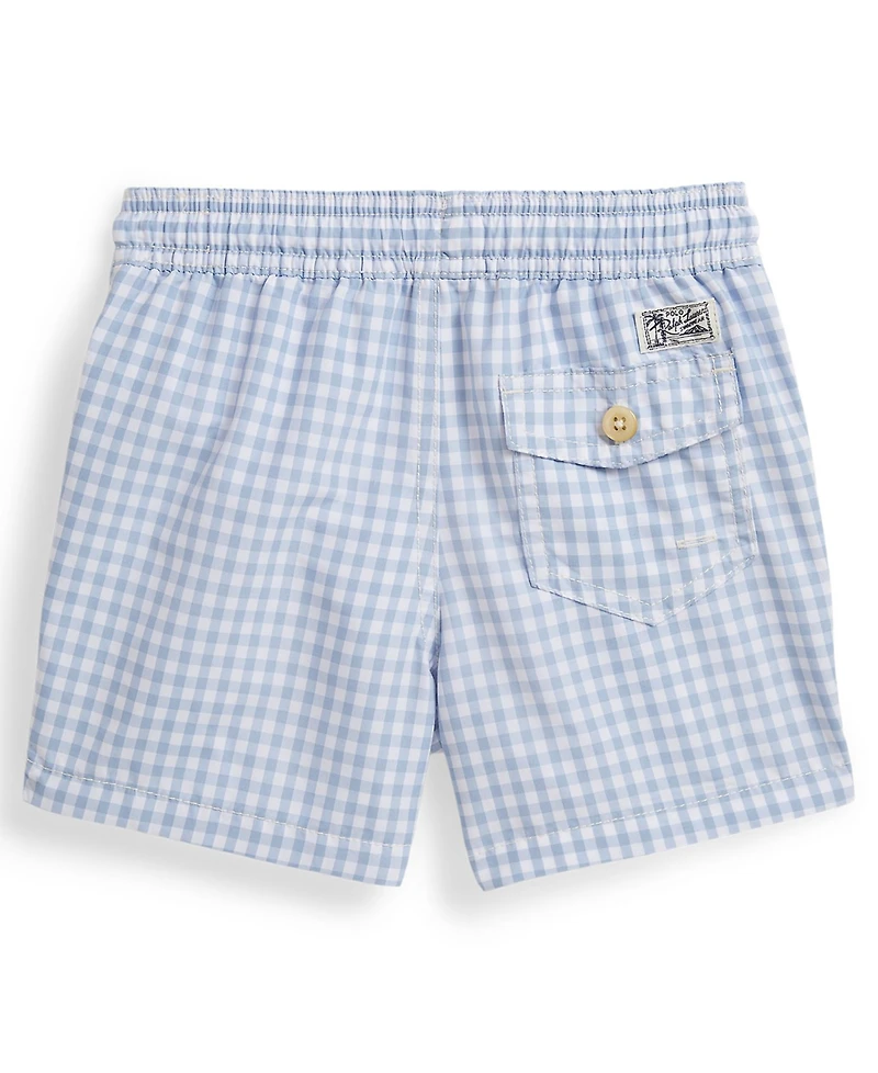 Polo Ralph Lauren Boys' 2-7 Gingham Pattern Swim Trunks