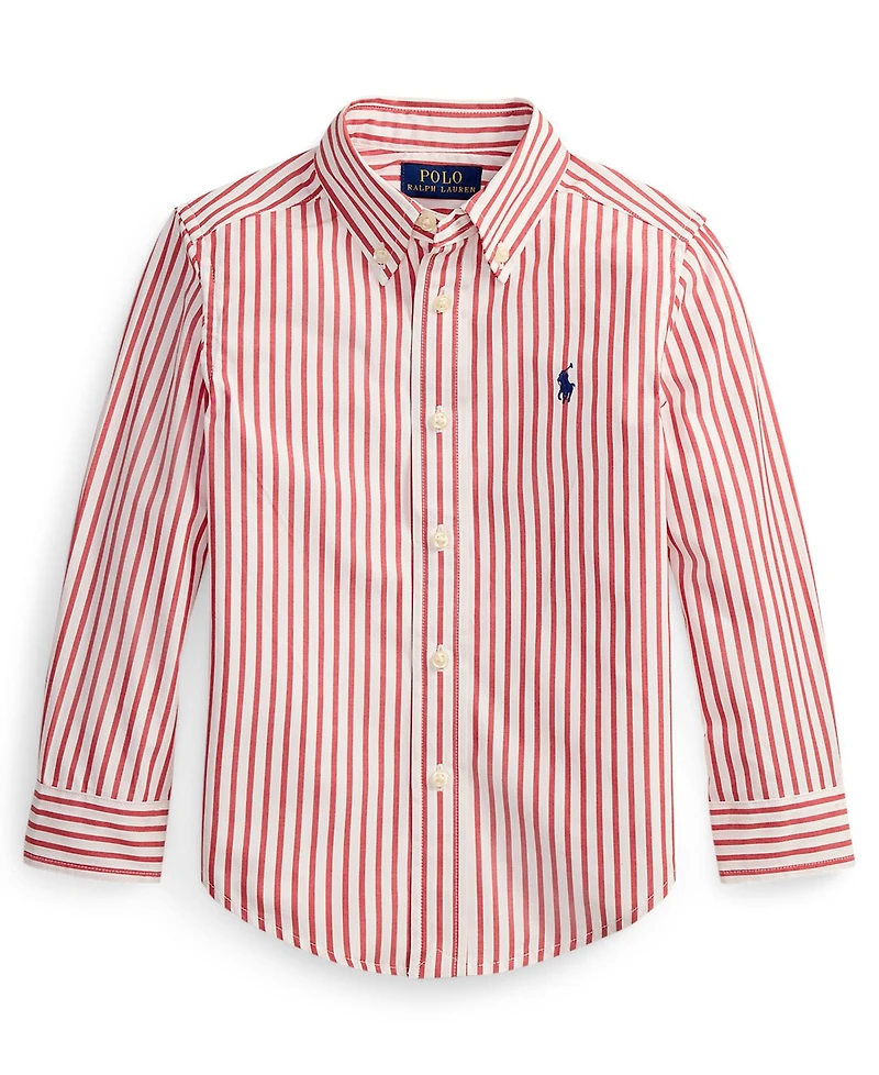 Polo Ralph Lauren Boys' 2-7 Plaid Button-Down Poplin Shirt
