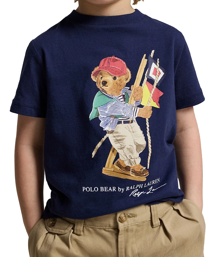 Polo Ralph Lauren Boys' 2-7 Bear Graphic Print T-Shirt