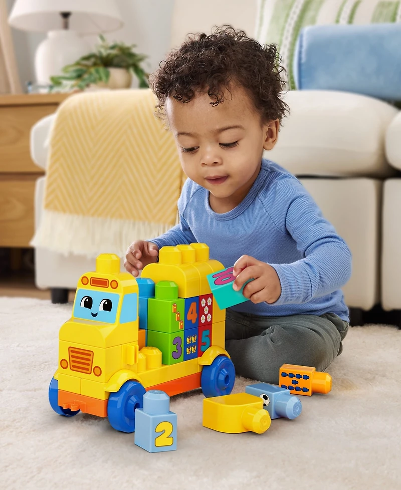 Mega Bloks First Builders Build and Count Bus Block Toy, 45 Pieces
