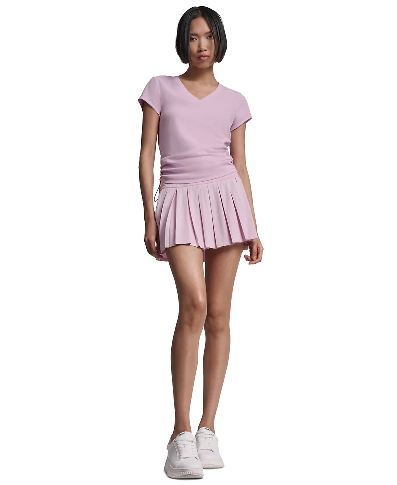 Dkny Women's Pique Pleated Tennis Skort