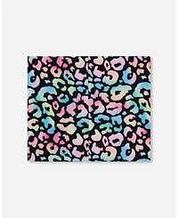 Deux par Girl Stretch Jersey Neck Tube Black Animal Print - Toddler|Child