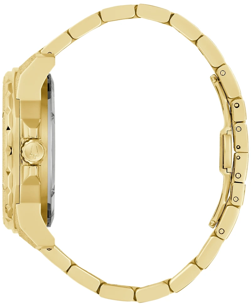 Bulova Men's Marine Star Series A Marc Anthony Gold-Tone Stainless Steel Bracelet Watch 35mm