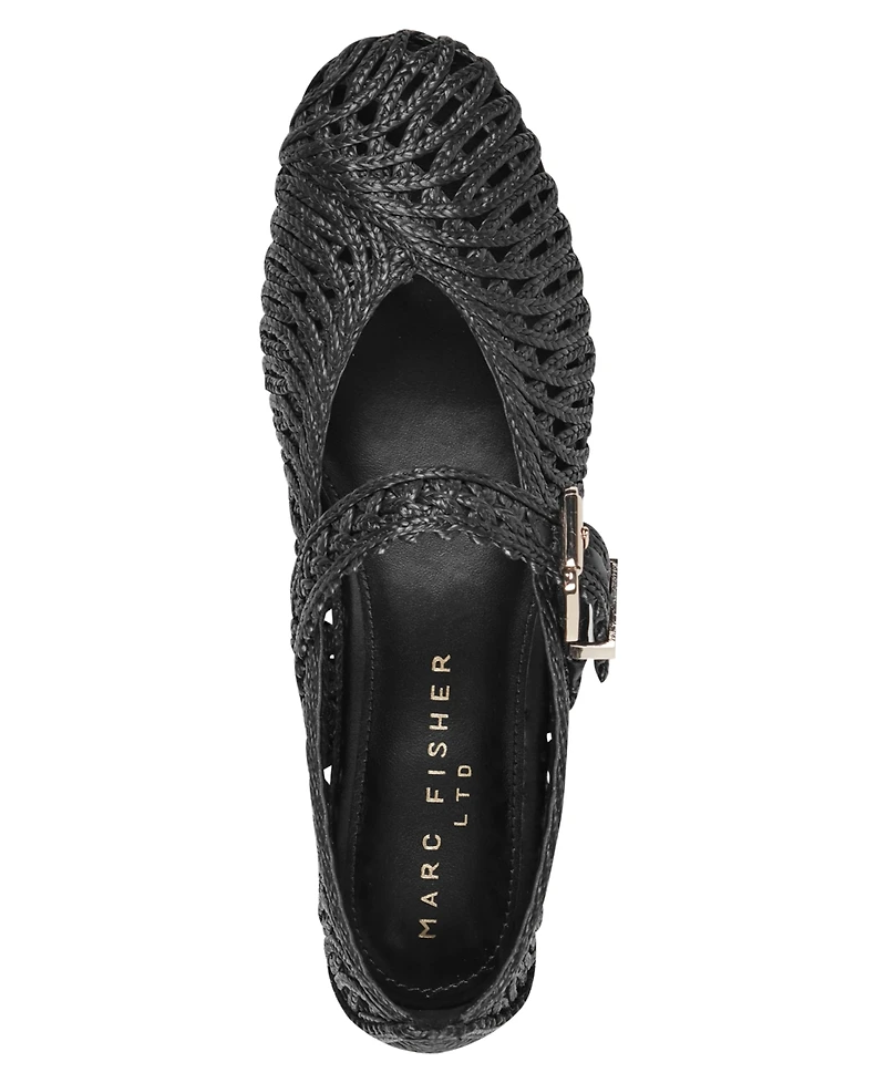 Marc Fisher Ltd Women's Emillia Round Toe Mary Jane Dress Flats
