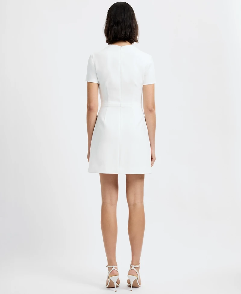 French Connection Women's Short-Sleeve Square Neck Mini Dress
