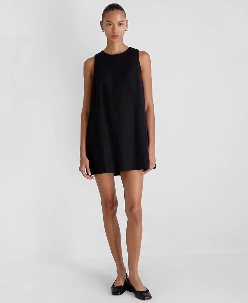 French Connection Women's Cooper Linen Sleeveless Mini Dress