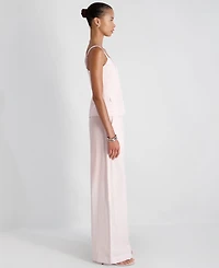 French Connection Women's Cooper Linen-Blend Wide-Leg Pants