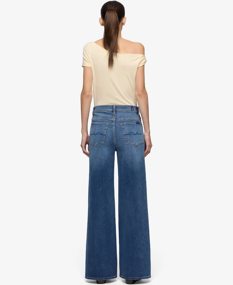 7 For All Mankind Women's Ultra Wide Leg Jeans