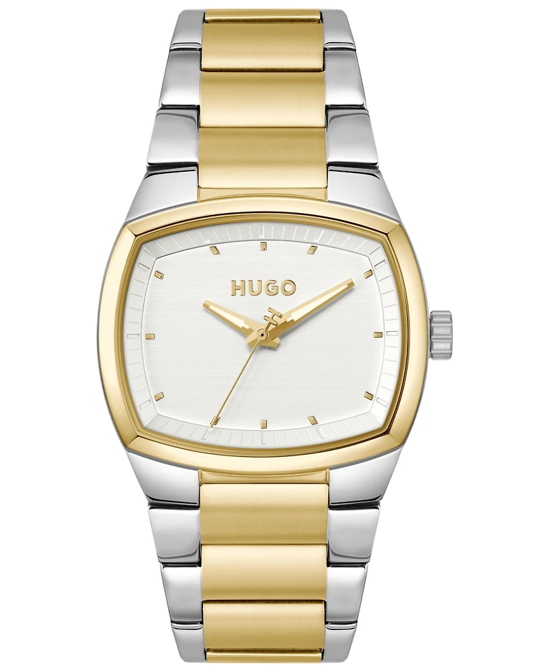 Hugo Boss Men's Telly Quartz Stainless Steel Ionic Plated Thin Gold Steel Watch, 40mm