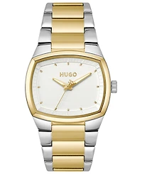 Hugo Boss Men's Telly Quartz Stainless Steel Ionic Plated Thin Gold Steel Watch, 40mm