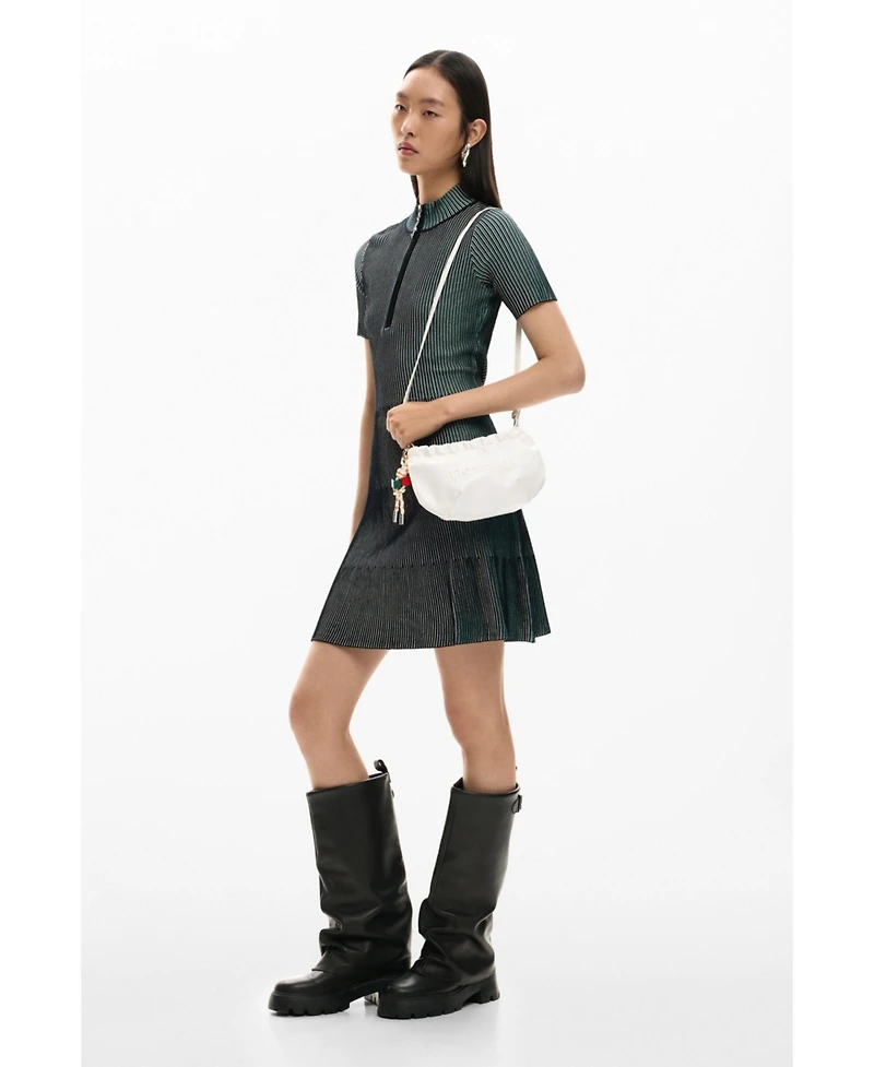 Desigual Women's Large crossbody wallet with charms