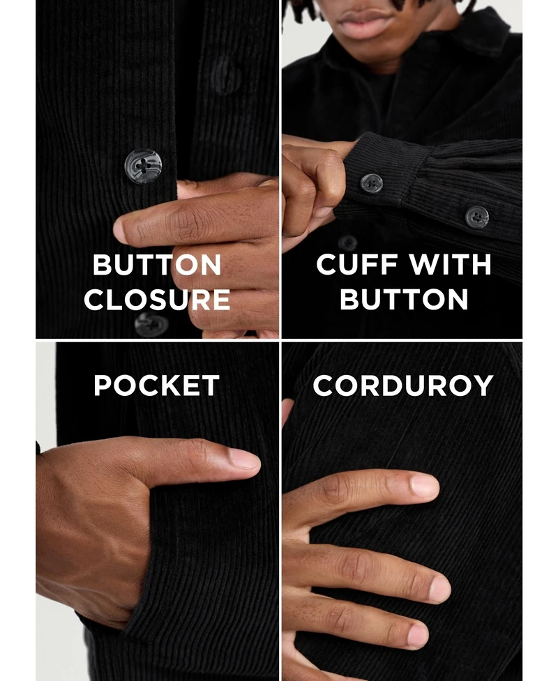 Spring + Mercer Men's Cotton Corduroy Shirt Jacket