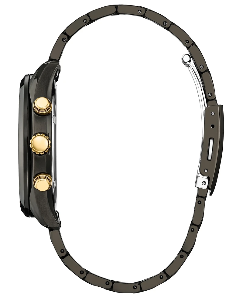 Citizen Men's Special Edition Corso "Light in Black" Gray Stainless Steel Bracelet Watch, 42mm