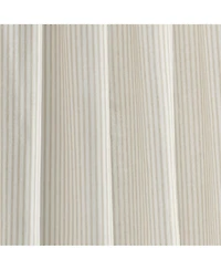 Lush Decor Farmhouse Reyna Ruffle Window Curtain Panels Pair 54"W x 84"L Neutral - Striped Curtains for Bedroom