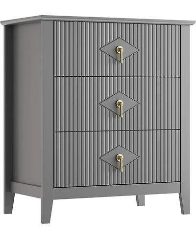 gaomon 27.5" Wide Fluted Dresser
