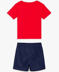 Champion Baby Boys Tee and Mesh Short Set