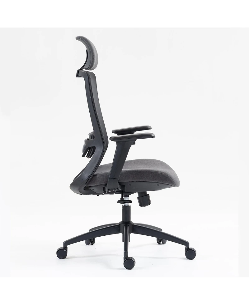 Boyel Living High Back Mesh Office Chair with Adjustable Lumbar Support & Headrest