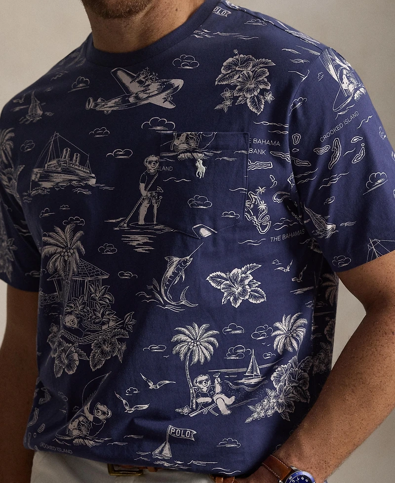 Polo Ralph Lauren Men's Big & Tall Short-Sleeve Bear Jersey T-Shirt