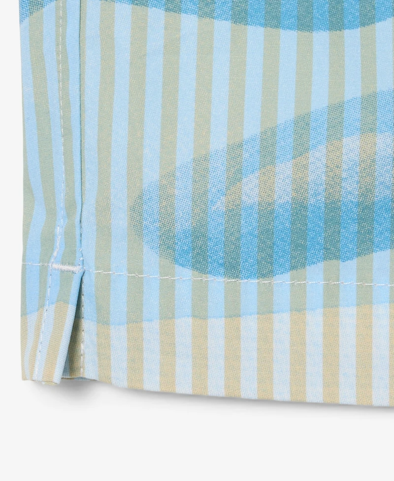 Lacoste Men's Relaxed-Fit Striped Crocodile Shirt