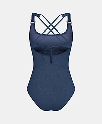 Cupshe Women's Square Neck O-Ring Crisscross One-Piece Swimsuit