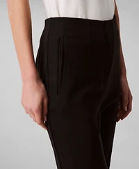 Calvin Klein Women's Ponte Cropped Straight-Leg Pants