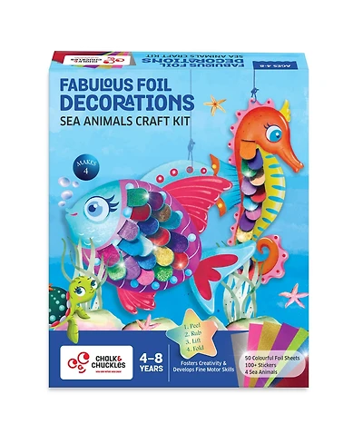Chalk & Chuckles Foil Decorations-Sea Animals