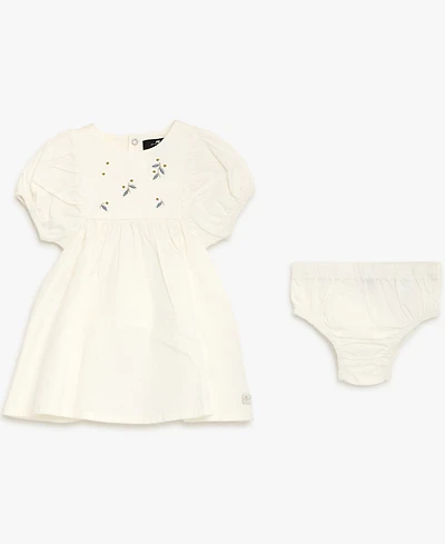 7 For All Mankind Baby Girls' Short-Sleeve Dress & Diaper Cover