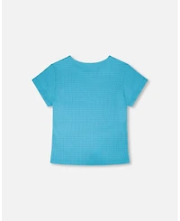 Deux par Big Girls Crinkle Jersey T-Shirt