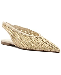 Arezzo Women's Eva Pointed Toe Ballet Slingback Flats