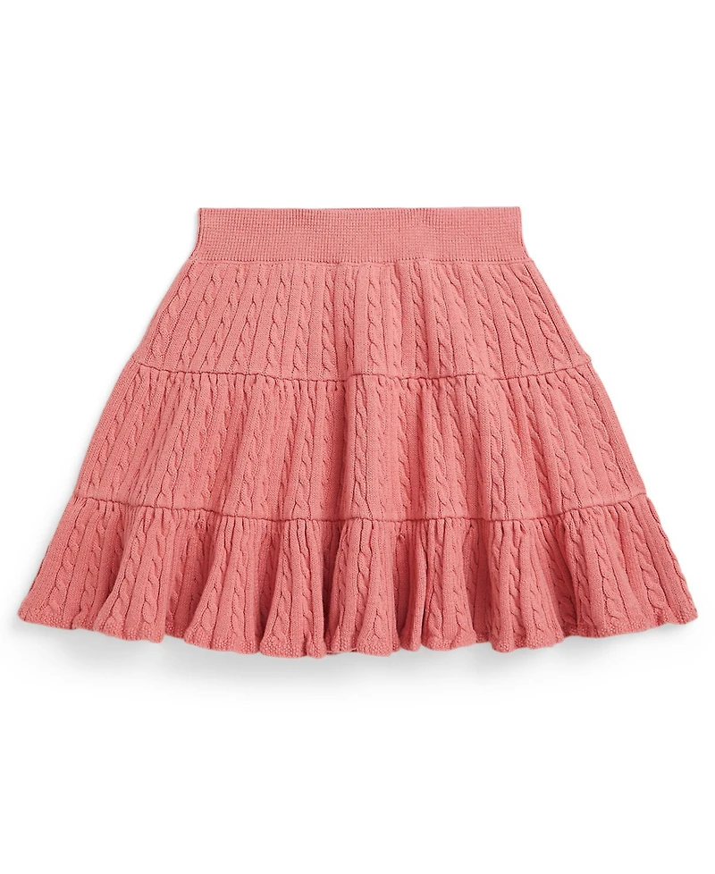Polo Ralph Lauren Girls' 2T-6X Mini-Cable Tiered Skirt