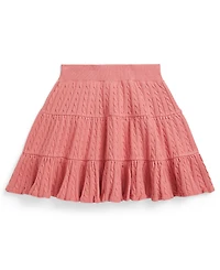Polo Ralph Lauren Girls' 2T-6X Mini-Cable Tiered Skirt