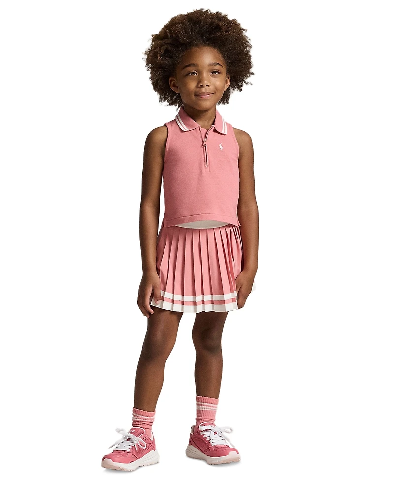 Polo Ralph Lauren Girls' 2T-6X Striped Pleated Skort