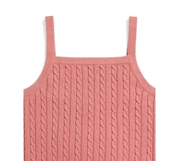 Polo Ralph Lauren Girls' 2T-6X Mini Cable Sleeveless Tank Top