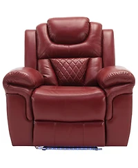 Boyel Living Pu Leather Power Recliner Home Theater Recliner with Cup Holder, Usb Port