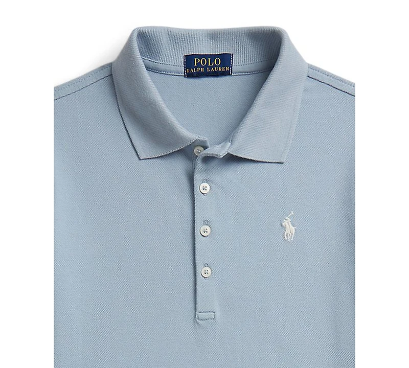 Polo Ralph Lauren Girls' 7-16 Stretch Mesh Collar Dress