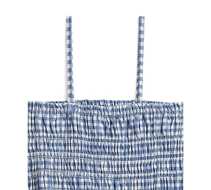 Polo Ralph Lauren Girls' 2-6X Plaid Smocked Pull-On Jersey Dress