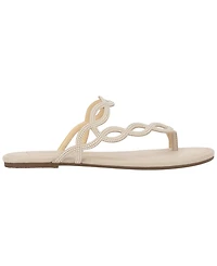 Jessica Simpson Women's Aloni Jelly Toe Ring Slip-On Flat Sandals