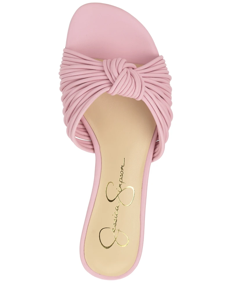Jessica Simpson Women's Dydra Knotted Strappy Flat Sandals