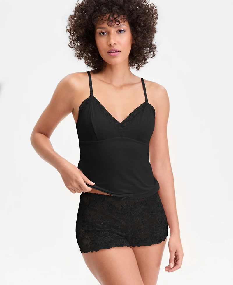 I.n.c International Concepts Women's Lace Back Tank & Shorts Set, Macy's Exclusive