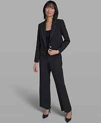 Karl Lagerfeld Paris Women's Collared Long-Sleeve Jacket