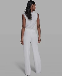 Karl Lagerfeld Paris Women's Placed Floral Print Pants