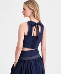 On 34th Women's Poplin Tie-Back Tank Top, Macy's Exclusive
