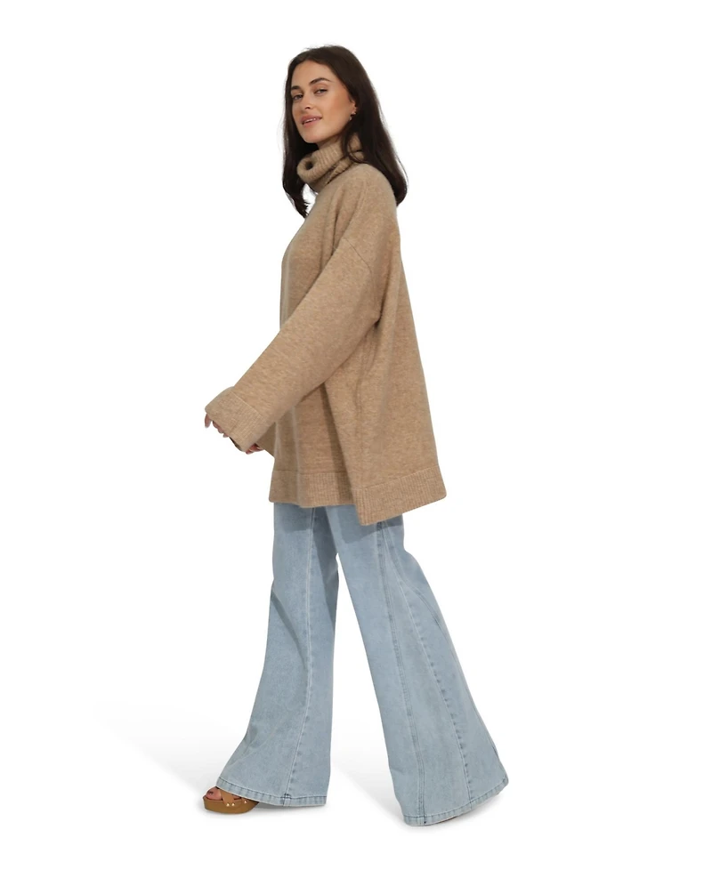 Belle & Bloom Women's Cuddle Me Oversized Tunic Sweater