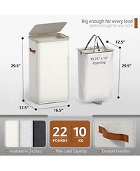 Sorbus 2 Pack 1-Compartment Laundry Basket with Removable Laundry Bag - Durable Organizer for Bathroom, Bedroom, or Laundry Room - Space Saving