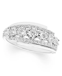 Diamond Three Row Ring (1/2 ct. t.w.) 14k Gold