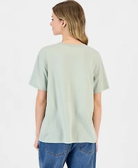 Love Tribe Juniors' Pooh's Farm Graphic Crewneck T-Shirt