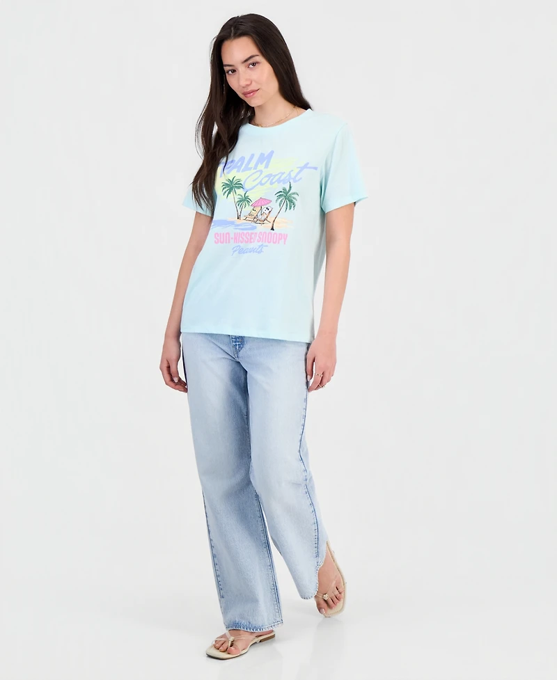 Grayson Threads, The Label Juniors' Snoopy Palm Coast Graphic T-Shirt