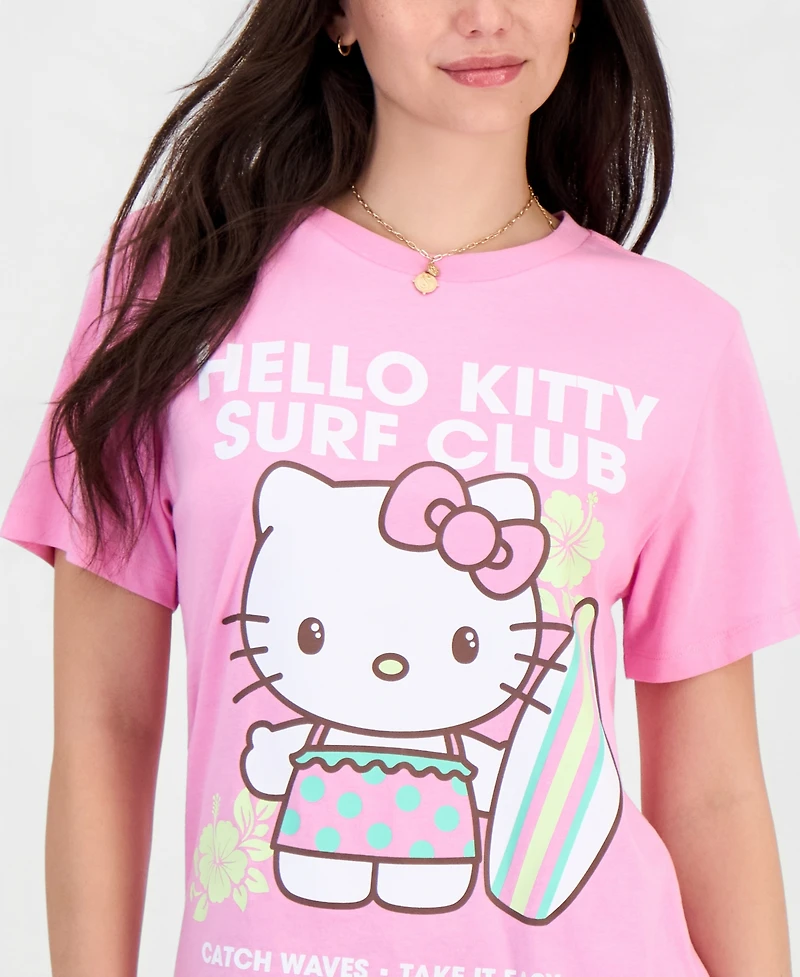 Grayson Threads, The Label Juniors' Hello Kitty Surf Graphic T-Shirt
