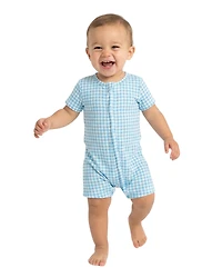 Motette Baby Boys Harbor Gingham Bamboo Sleeper